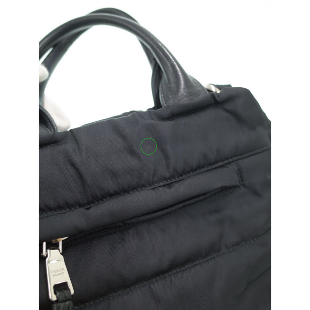 Prada Tessuto Nylon Bomber Tote Shoulder Bag Black - Picture 5 of 9